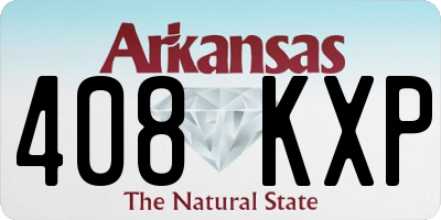AR license plate 408KXP