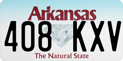 AR license plate 408KXV