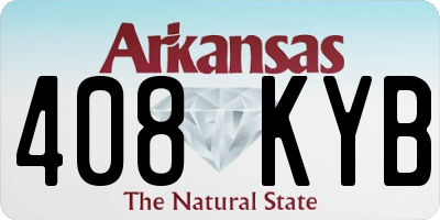 AR license plate 408KYB