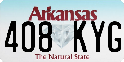 AR license plate 408KYG