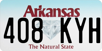 AR license plate 408KYH