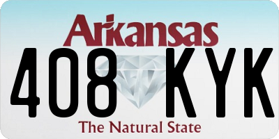 AR license plate 408KYK