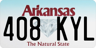 AR license plate 408KYL