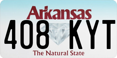 AR license plate 408KYT