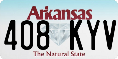 AR license plate 408KYV