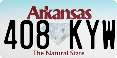 AR license plate 408KYW