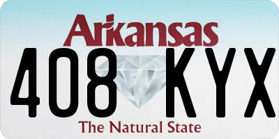 AR license plate 408KYX