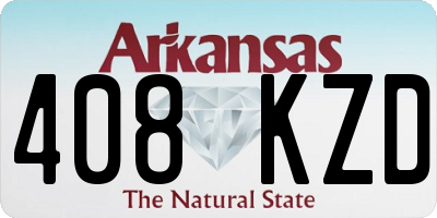 AR license plate 408KZD