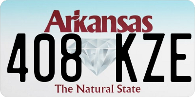AR license plate 408KZE