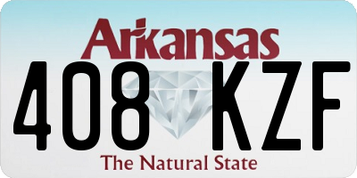 AR license plate 408KZF