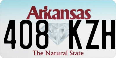 AR license plate 408KZH