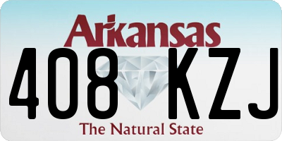 AR license plate 408KZJ