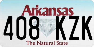 AR license plate 408KZK