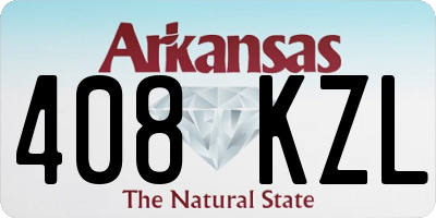 AR license plate 408KZL