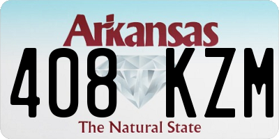 AR license plate 408KZM