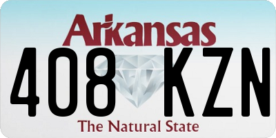 AR license plate 408KZN