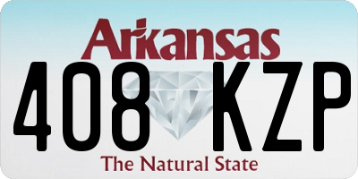 AR license plate 408KZP