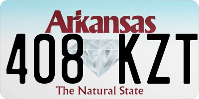 AR license plate 408KZT