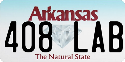 AR license plate 408LAB
