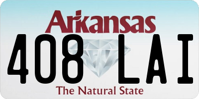 AR license plate 408LAI