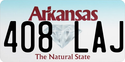 AR license plate 408LAJ