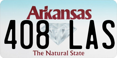 AR license plate 408LAS