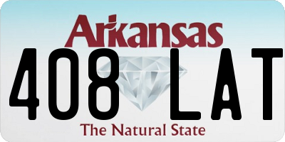 AR license plate 408LAT