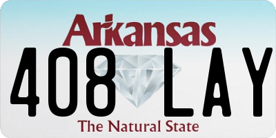 AR license plate 408LAY