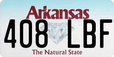 AR license plate 408LBF
