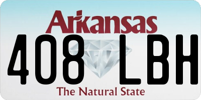 AR license plate 408LBH