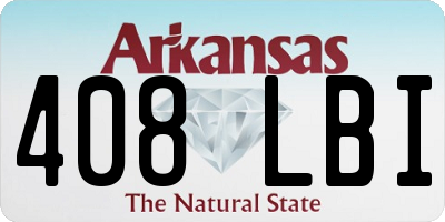AR license plate 408LBI