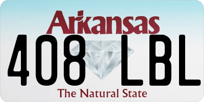 AR license plate 408LBL