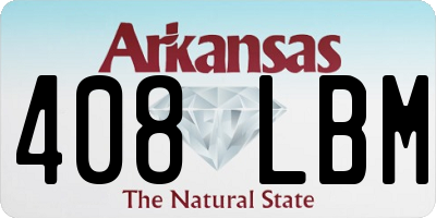 AR license plate 408LBM