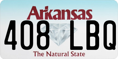 AR license plate 408LBQ
