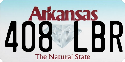 AR license plate 408LBR