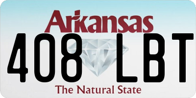AR license plate 408LBT