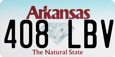 AR license plate 408LBV