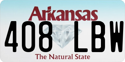 AR license plate 408LBW