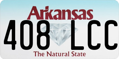 AR license plate 408LCC