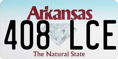 AR license plate 408LCE