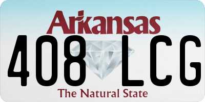 AR license plate 408LCG