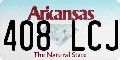 AR license plate 408LCJ