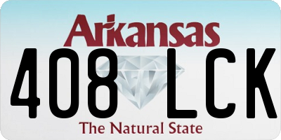 AR license plate 408LCK