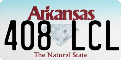 AR license plate 408LCL