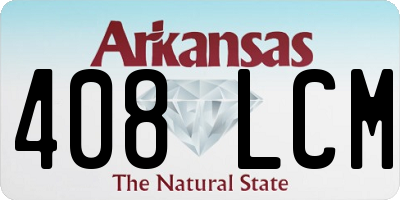 AR license plate 408LCM