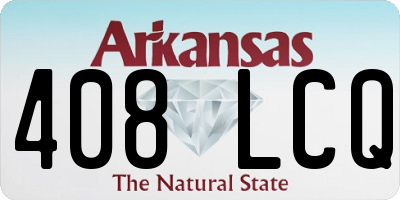 AR license plate 408LCQ