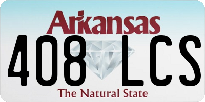 AR license plate 408LCS