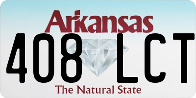 AR license plate 408LCT