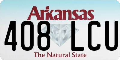 AR license plate 408LCU
