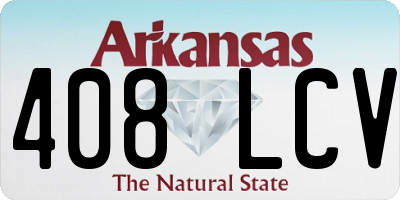 AR license plate 408LCV